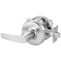 Corbin Russwin Grade 2 Passage Lever x Blank Plate Cylindrical Lock, Armstrong Lever, Satin Chrome Fnsh, Non-handed CL3880 AZD 626